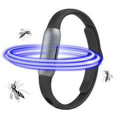 【アウトドア！キャンプ！ 蚊・虫除け！オシャレ！100％天然成分！】虫よけバンド【旅行やアウトドアに最適！】約30日分