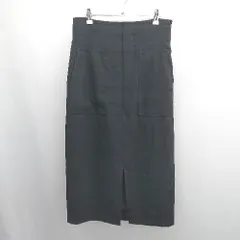 ◇ Θ nano universe ナノ ユニバース シンプル系 ロング丈 タイト スカート サイズF ブラック系 レディース E  【1507160017699】