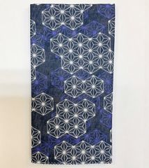 ダブルガーゼ手ぬぐい 和晒し手ぬぐい おまとめ買いがお得 【麻の葉 ネイビー】汗取り 薄い 2重ガーゼ  ご旅行にも 出産祝い 沐浴 海外土産 新品未使用品 日本製