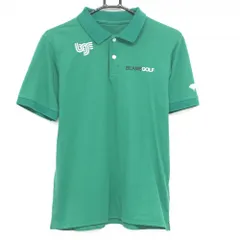 ビームスゴルフ 半袖ポロシャツ グリーン ロゴプリント メンズ M ゴルフウェア BEAMS GOLF