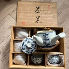 は*ま様 茶器セット 2種 木箱入り 煎茶道具 - メルカリ