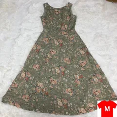 Laura Ashley　ロングワンピース　Mサイズ　９号　ローラ　アシュレイ　日本製