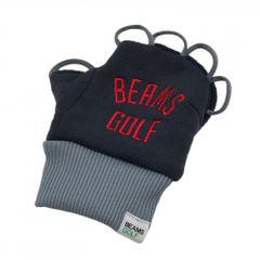 [Excellent Condition] BEAMS GOLF Hand Warmer, Gray x Red, Logo Embroidery, Right Hand Use, Men's Golf Wear