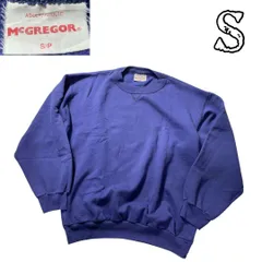 McGREGORマックレガースウェット・トレーナーカナダ製SWS0557 　S 無地ネイビー前Vのサムネイル