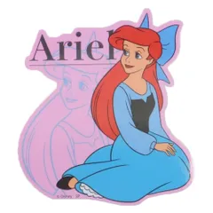 【メール便】リトルマーメイド ダイカットシール キャラクターステッカー アリエル PK ディズニープリンセス スモールプラネット ダイカットビニールステッカー デコシール 耐水性 キャラクター グッズ 