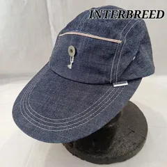 INTERBREED インターブリード 帽子 キャップ INTERBREED インターブリード Selvedge Supply ジェットキャップ デニム 赤耳 ロングビルキャップ