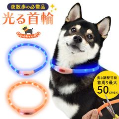 犬用 光る首輪 50cm　   	 pt1-102
