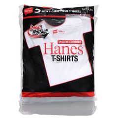ヘインズ【HANES】HM2135G（3枚組）アカラベルクルーネックTシャツ 25SS 赤ラベル 半袖 TEE コットン トップス メンズ ホワイト 3枚セット パックTシャツ 無地