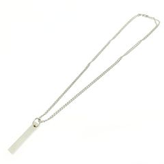 【中古】GUCCI グッチ シルバー ロゴ プレート ダブルチェーン ネックレス 21.2g 925刻印 407846 ネックレス
