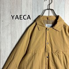 日本製 YAECA ヤエカ スナップジャケット コットン、ナイロン マスタード M