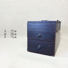 ◇古い 道具箱 書道 道具入れ 古道具 小引出し 小物入れ 明治 大正