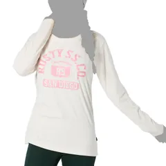 【※アウトレット※】ラスティ RUSTY レディース ニコちゃん ロングＴシャツ 長袖 Lサイズ