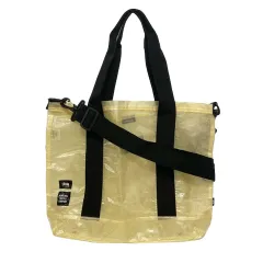 ステューシー STUSSY ×ハーシェルサプライ Herschel Supplyコラボ トートバッグ ショルダーバッグ ２WAY PVC スクエア 黄 イエロー 黒 ブラック のサムネイル
