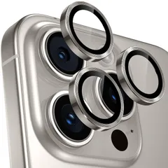 【4枚入り】レンズカバー iPhone16 Pro/16 Pro Max用 カメラ保護 9H強化ガラス アルミ合金 アイフォン16Pro/16Pro Max カメラフィルム 耐衝撃 露出オーバー防止 黒縁取り 超高透過率 カメラカバー プロテクター グレー
