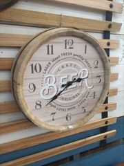 掛時計】新品　バレルトップウォールクロック［BEER］