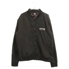 THRASHER (スラッシャー) BOMBER JACKET ロゴパッチ ジャンパーブルゾン ボンバージャケット ブラックのサムネイル