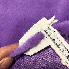 即決可　バイオレット　80×50㎝　ファー生地　ボア生地　ハンドメイド　素材　材料　パーツ　ハギレ　フェイクファー　ぬい服　ぬいぐるみ　着ぐるみ　あんスタ　ツイステ　生地　ふわふわ　もこもこ　手芸　紫　パープル