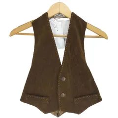 FUMIKA_UCHIDA / CORDUROY OPEN WAISTCOAT / GREEN - 601 | – 601 |  京都ウィメンズセレクトショップ