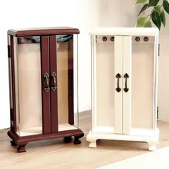 [シアーズ]  ジュエリー ボックス 木製 アクセサリー ボックス 宝石箱 収納 大容量 ネックレス リング ピアス s98-0003 女性