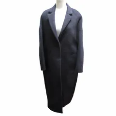 アドーア ADORE 美品 モヘヤ混 ライトシャギーチェスターコート ロング ネイビー 紺 36 約Mサイズ 531-5252121 IBO52のサムネイル