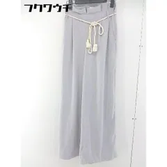 ◇ ◎ URBAN RESEARCH Sonny Label ループベルト付き サイドジップ ワイド パンツ サイズFree グレー レディース  【中古】 【1106010006090】