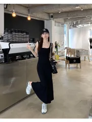 新品未使用 ノースリーブニットロングワンピ★大人可愛いモテ服春用ドレス
