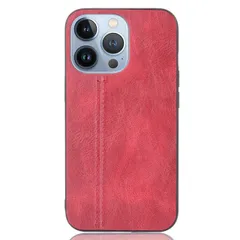 iPhone14 Pro Max ケース アイフォン14 プロマックス  レザー 薄型 ソフト ケース 【Color】 レッド