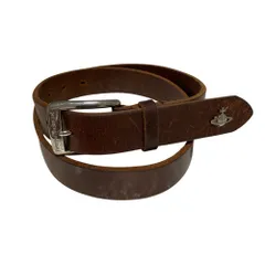 Vivienne Westwood ヴィヴィアンウエストウッド オーブ レザーベルト ブラウン メンズ レディース 古着 中古 USED