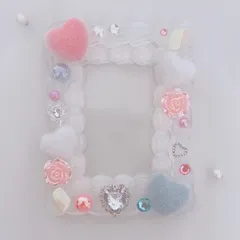 ホイップデコ　トレカケース　「カラフルハート・ピンク」