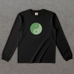 和柄長袖Tシャツ　小紋 よろけ縞 -彩・円-［長袖］