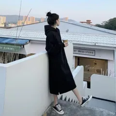 ★裏起毛 ロングワンピース パーカーワンピ 長袖 レディース フード付きマキシ カジュアル 肌触り 柔らかい 楽ちん