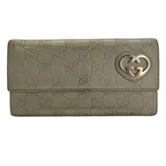 公式通販サイトセール シマレザー 長財布 グッチ GUCCI 927 ハートロゴ GG ベージュ 小物