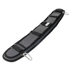 【即日発送】カラビナ付 メッシュ 作業用 クッション 腰当て サポーター 80cm*13cm 腰袋 サポートベルト 胴当てベルト