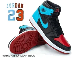 ナイキ ウィメンズ エアジョーダン 1 ハイ OG NIKE WMNS AIR JORDAN 1 HI OG UNC TO CHICAGO black/dk powder blue-gym red スニーカー BULLS NORTH CAROLINA