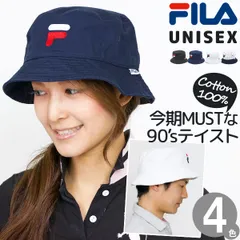バケットハット メンズ レディース 帽子 FILA コットン HAT 春夏 秋 冬 スポーツ アウトドア 旅行 男女兼用 折りたたみ コンパクト フィラ