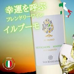 白ワイン 辛口 イル プーモ ソーヴィニヨン マルヴァジーア イタリア プーリア 幸運を呼ぶワイン サン マルツァーノ