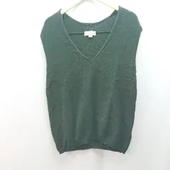 ◇ B:MING by BEAMS Vネック ニット生地 秋向け ノースリーブ セーター 表記なし ブラック レディース E  【1308290027097】