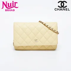CHANEL シャネル ショルダーバッグ キャビアスキン 2021s マトラッセ チェーン ウォレット ミニ