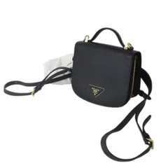 PRADA/プラダ 2wayミニリュック サフィアーノ ブラック ES Bランク