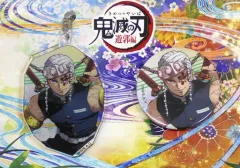 【中古】雑貨 宇髄天元 アクリルキーホルダー＆缶バッジセット 「鬼滅の刃 遊郭編」 AnimeJapan 2021グッズ