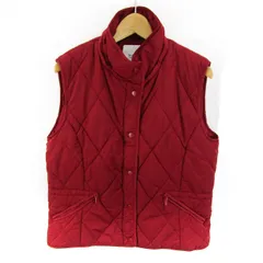 ザラ ベスト ジャケット 中綿 キルティング アウター 赤 レディース Lサイズ レッド ZARA 【中古】