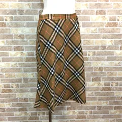 送料込み！ BURBERRY LONDON スカート 40 ベージュ チェック 584