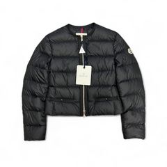 新品 MONCLER ロゴ Laurine ショートダウンジャケット モンクレール ブラック