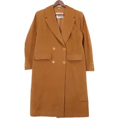 90年代 BURBERRY バーバリー ダブルブレスト ウールコート チェスターコート ライトブラウン (レディース 40 ) 中古 古着 A0089