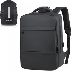 073003リュック ビジネスリュック メンズ リュックサック 防水 レインカバー付 軽量 PCリュック バックパック 15.6インチ USB充電ポート付