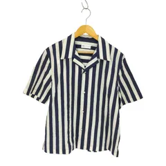 ザラ ZARA シアサッカー ストライプ開襟シャツ メンズ import：M 