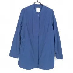 CROCODILE(クロコダイル) レディース ウエスト紐 シャカシャカ素材 ジップアップジャケット 青 ( HU33730 )