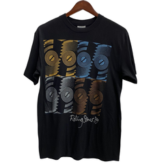 ヴィンテージ vintage 80's The Rolling Stones THE NORTH AMERICAN TOUR 1989 USA製 BROCKUM Tシャツ ブラック Lサイズ 201MT-4180 VB