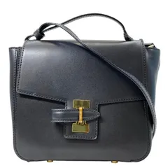 IACUCCI イアクッチ ムーサ SD RUGA ハンドバッグ ショルダーバッグ クロスボディバッグ 肩掛け 斜め掛け ロゴ レザー ブラック 黒