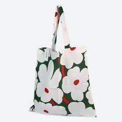 新品 マリメッコ marimekko トートバッグ ピエ二 ウニッコ Pieni Unikko ファブリックバッグ レディース グリーン 74192 074192 613 北欧雑貨 北欧デザイン 【ネコポス】